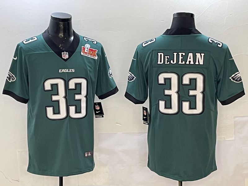 Men Philadelphia Eagles 33 Dejean Green Second generation 2025 Nike Limited NFL Jersey style 2